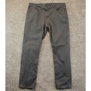 AG Adriano Goldschmied Mens 38x32 Gray Everett Slim Straight Jeans